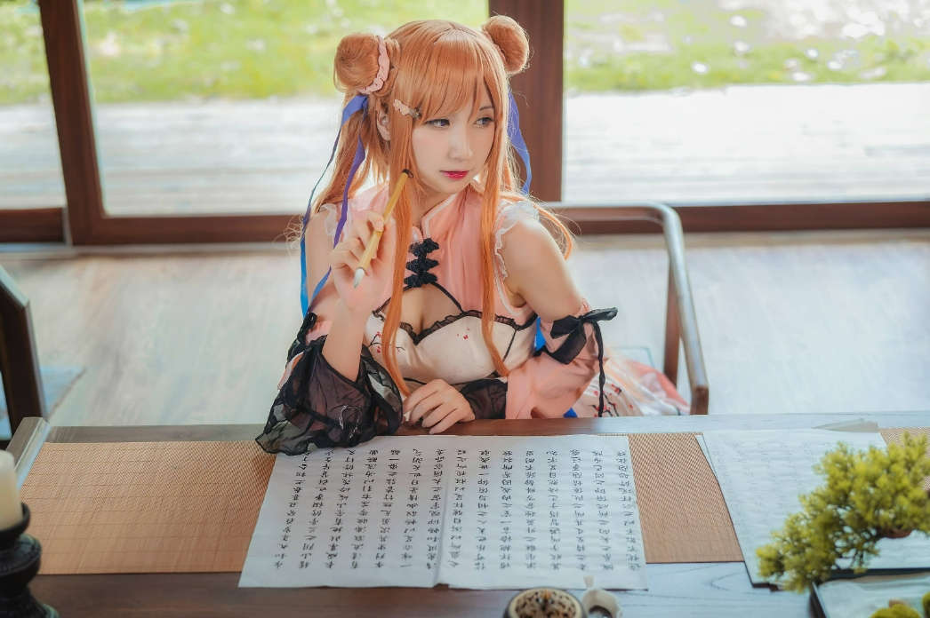 贝儿酱Miki春梅绽放时，古风cosplay图集展现东方韵味-ACGAI艺图