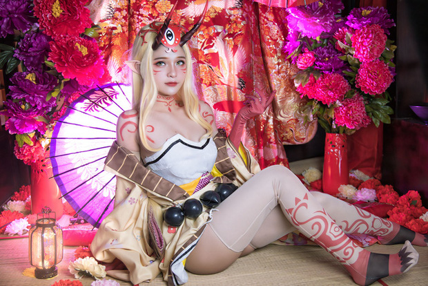 越南 coser Azami 在《Fate/Grand Order》中变身小妖精 cos 茨木童子-ACGAI艺图