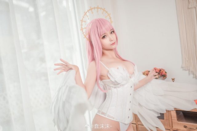 coser@蠢沫沫_化身美丽迷人的 Angel [蠢沫沫 cos 图集]-ACGAI艺图