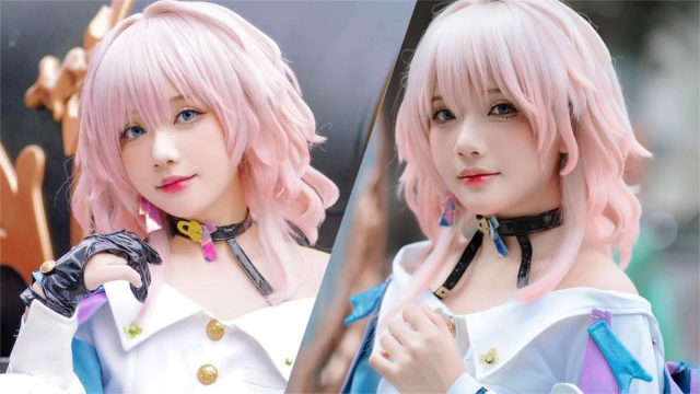 陈秋芳的三月七cosplay让粉丝们心动不已，因为太可爱了！-ACGAI艺图