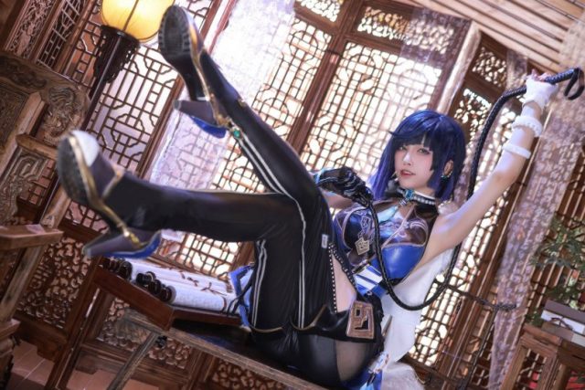 水淼aqua_cos夜兰 | 水淼aqua在《原神》cos“兰姨”夜兰-ACGAI艺图