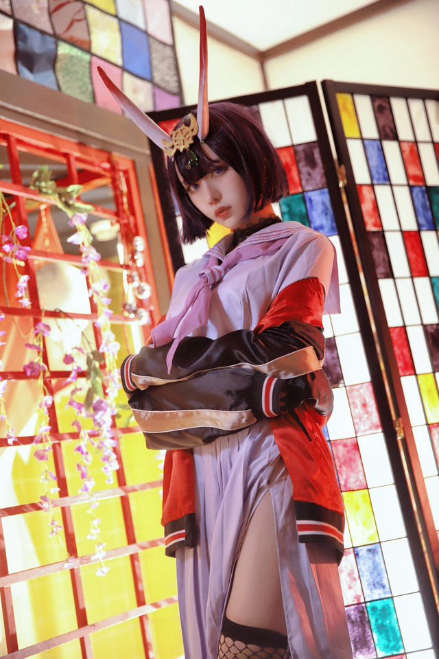 Shika小鹿鹿 COS“女魔王”酒吞童子 [Shika小鹿鹿 cos 作品]-ACGAI艺图