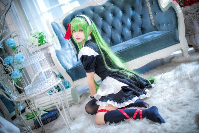 [反叛的鲁路修]菌儿rikushi- cos C.C.，翠绿迷人神秘可爱-ACGAI艺图